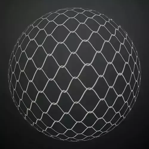 Chainlink Fence Alpha PBR Seamless