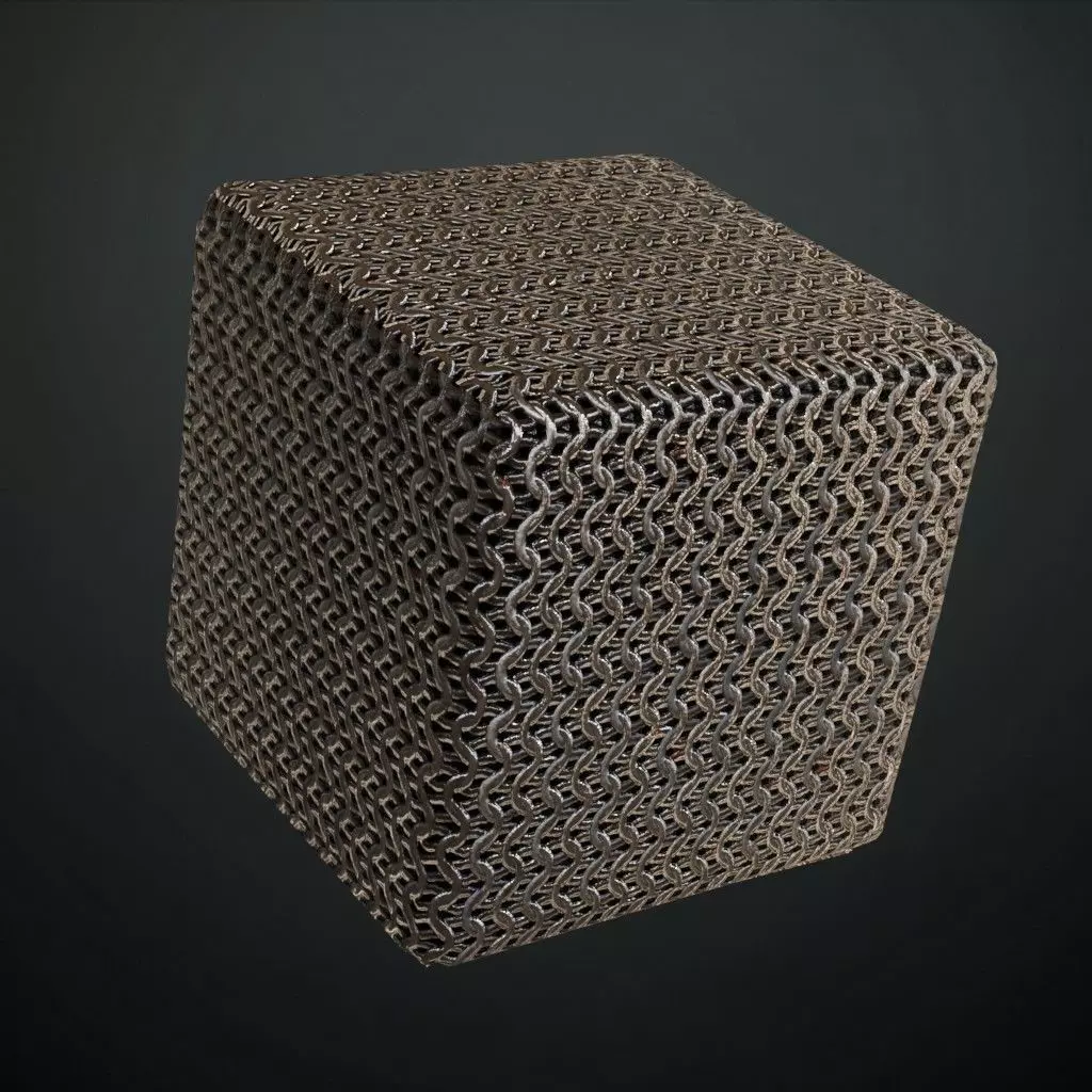 Woven Chainmail Texture PBR Seamless Texture_4