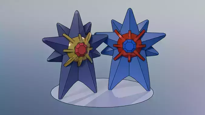 Pokemon Mega Starmie and Shiny version 