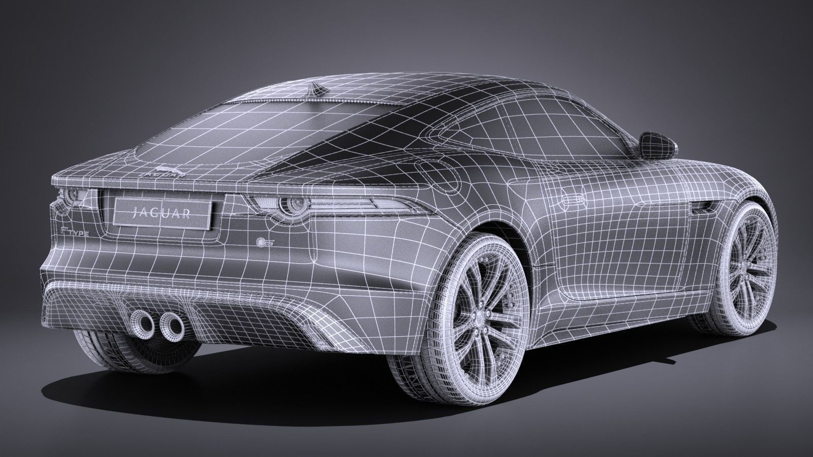 Jaguar F-Type S Coupe 2017 3D model_19