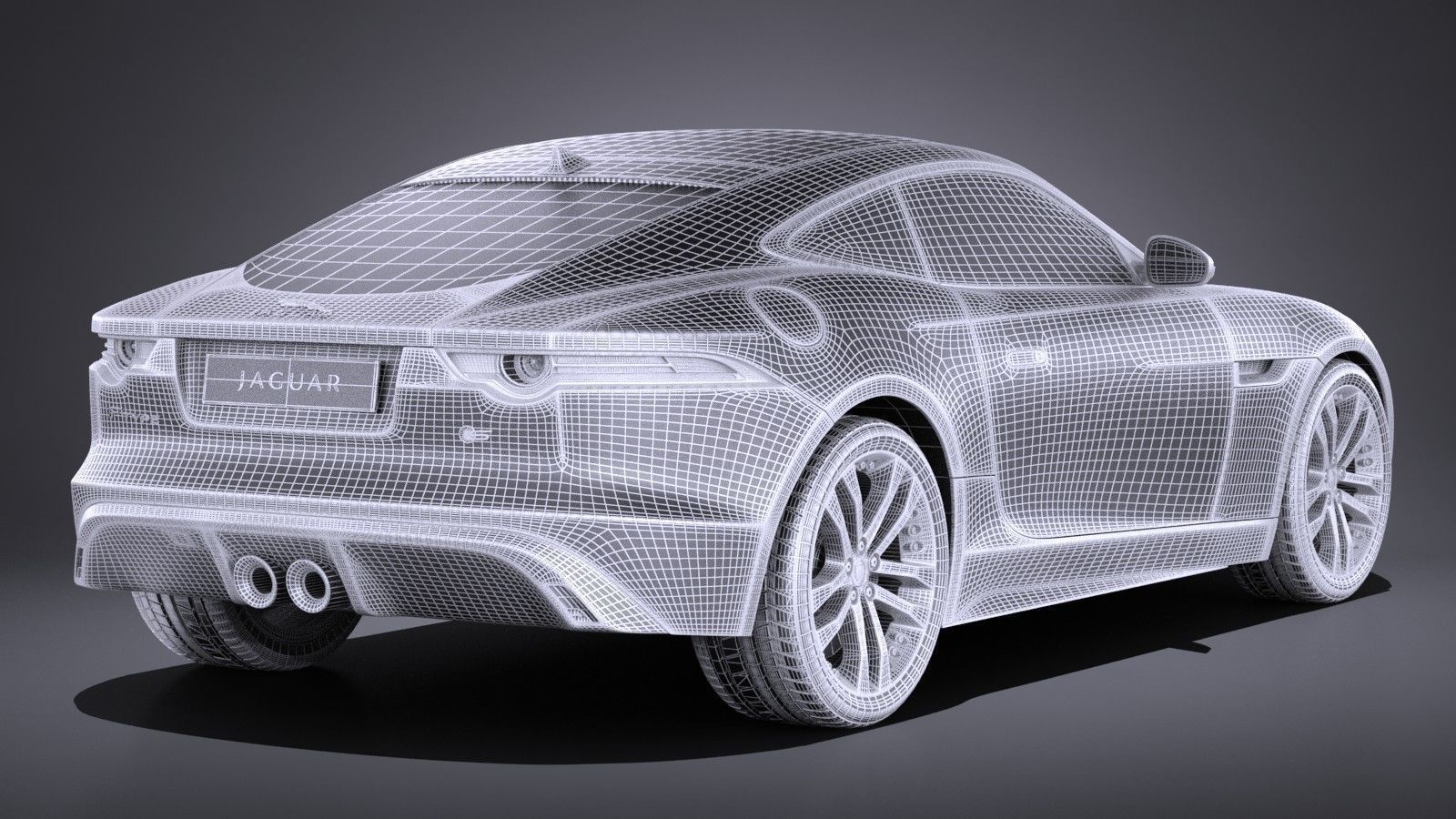 Jaguar F-Type S Coupe 2017 3D model_17
