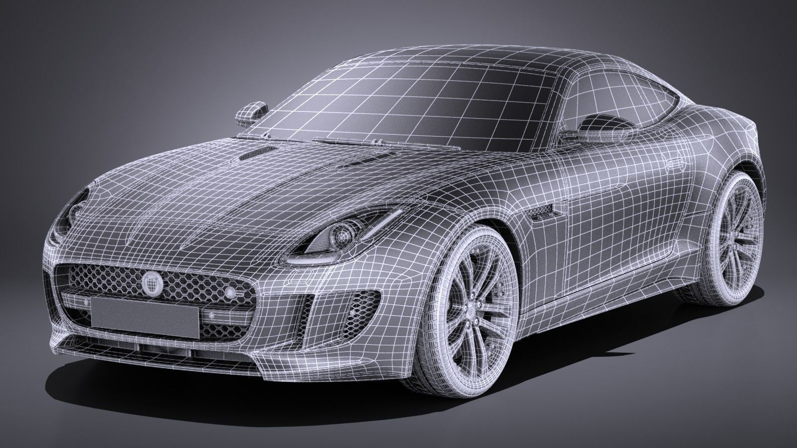 Jaguar F-Type S Coupe 2017 3D model_18