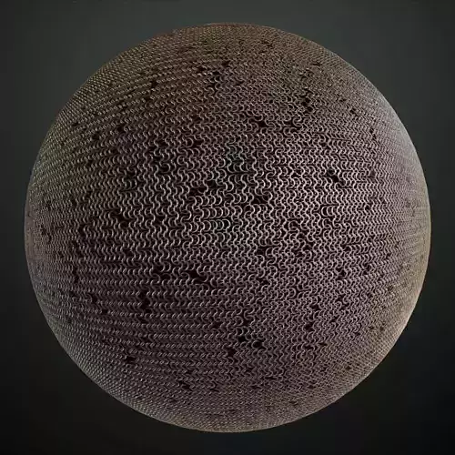 Heavily Damaged Chainmail Alpha PBR Seamless