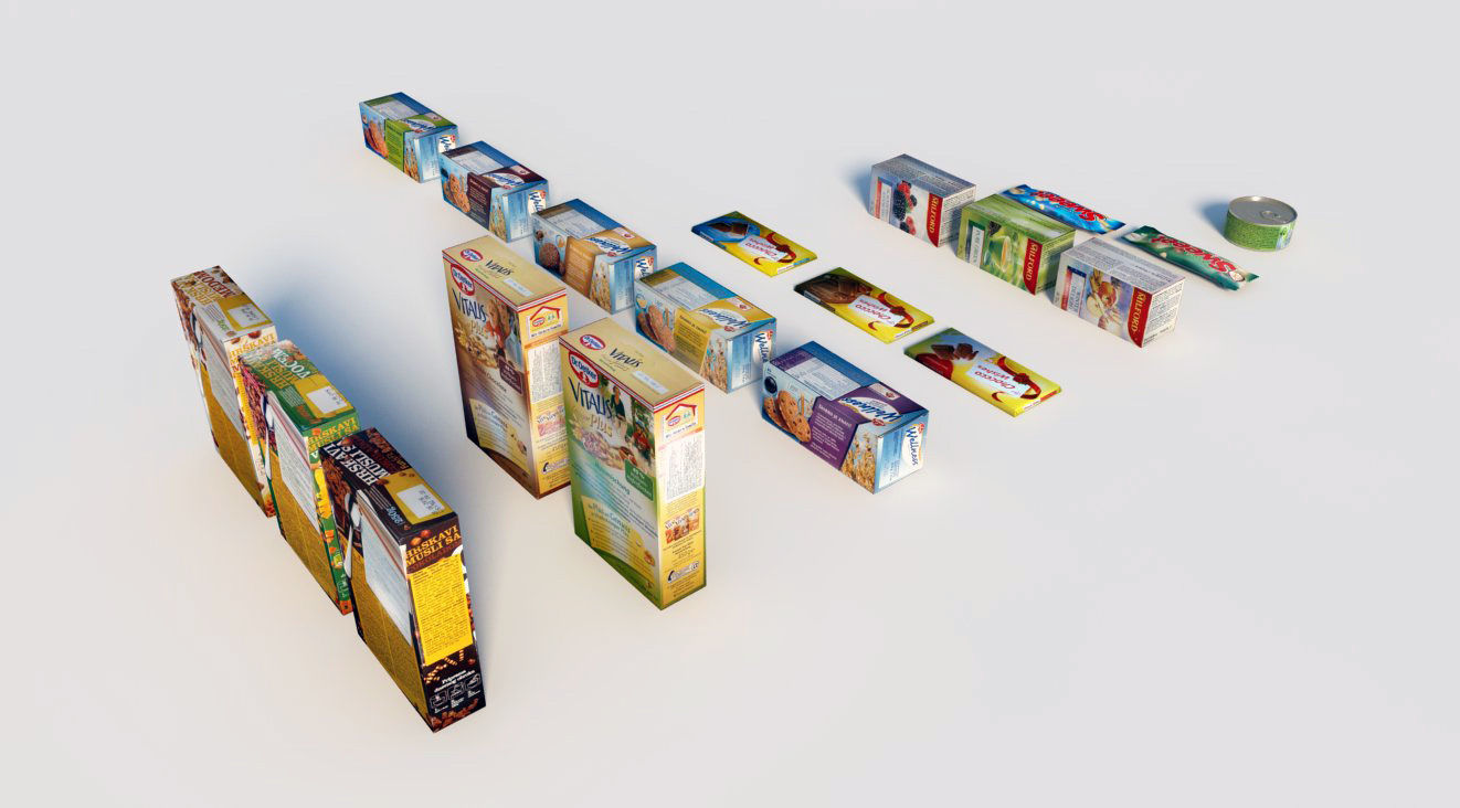 Food Items Low-poly 3D model_4