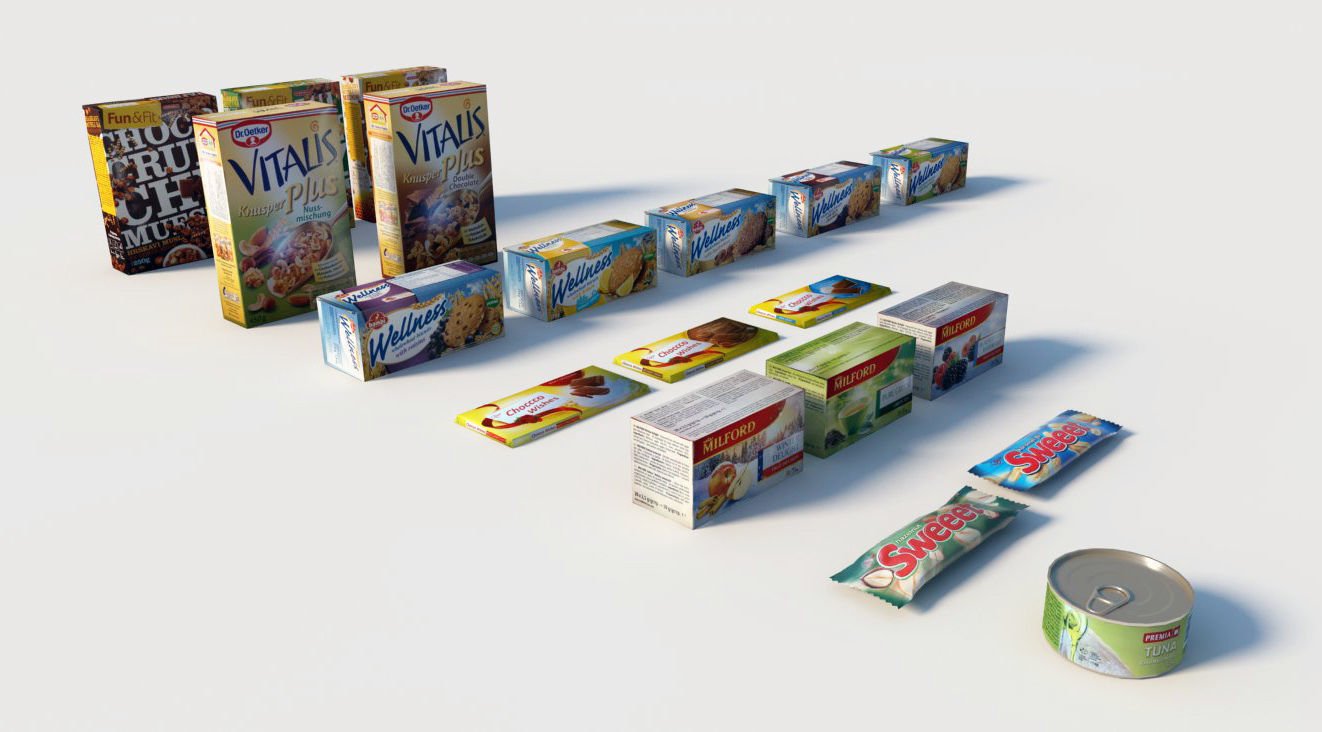 Food Items Low-poly 3D model_2