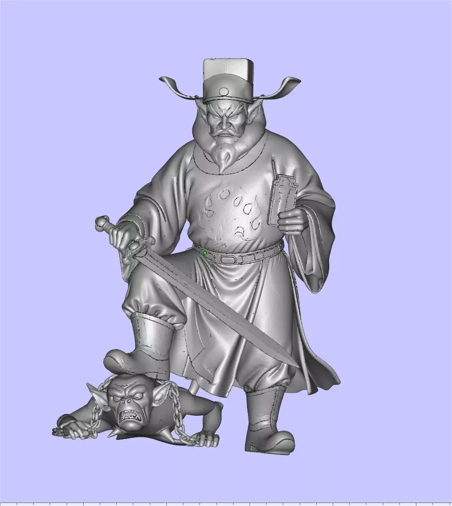 Black Myth Zhong Kui 3D print model_0