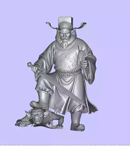 Black Myth Zhong Kui 3D print model