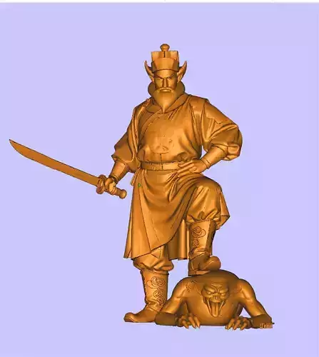 Black Myth Zhong Kui 3D print model