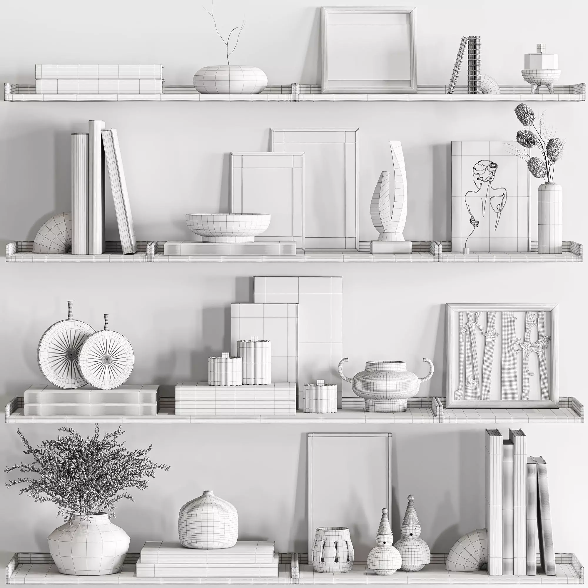 Decorative set43 3D model_5