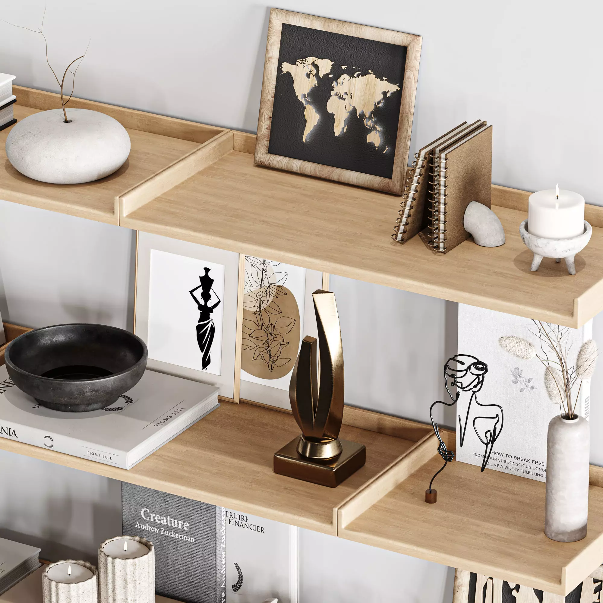 Decorative set43 3D model_2