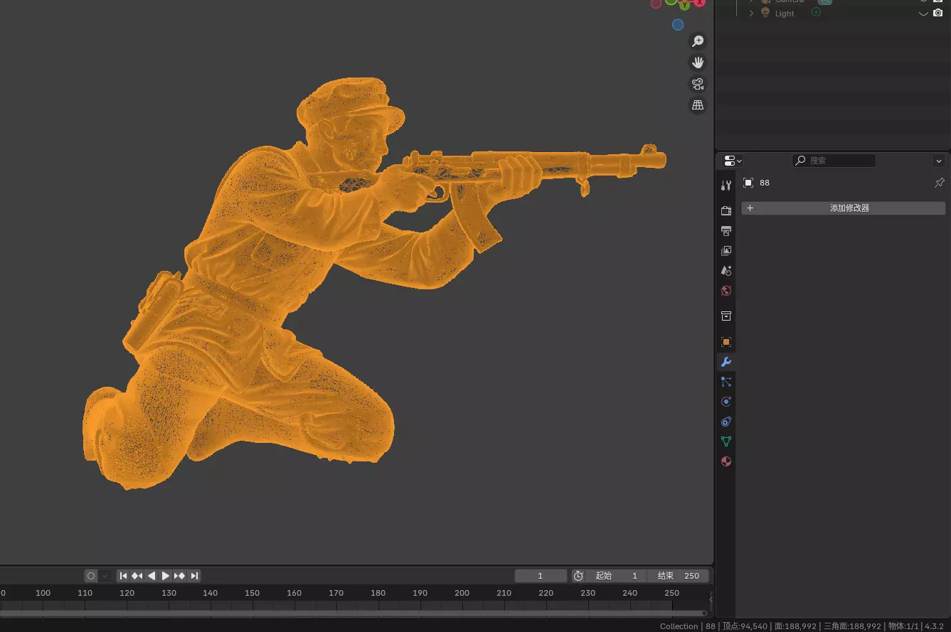 Military sculpture warrior  military battle war hero  soldier 3D print model_4