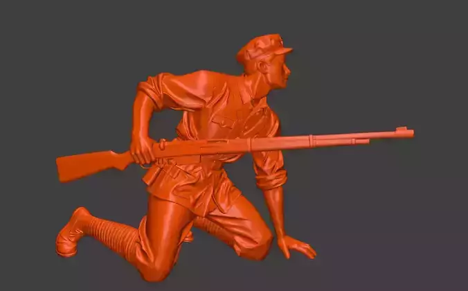 Military sculpture warrior  military battle war hero  soldier