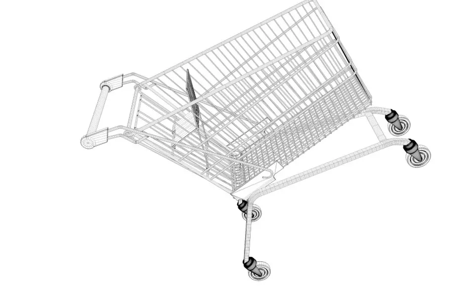 Shopping Cart 3D model_8