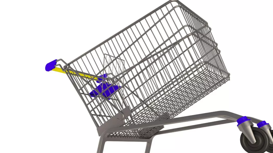 Shopping Cart 3D model_6