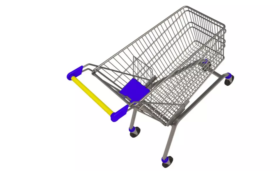 Shopping Cart 3D model_3