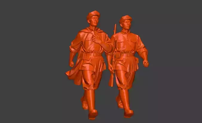 Military sculpture warrior  military battle war hero  soldier