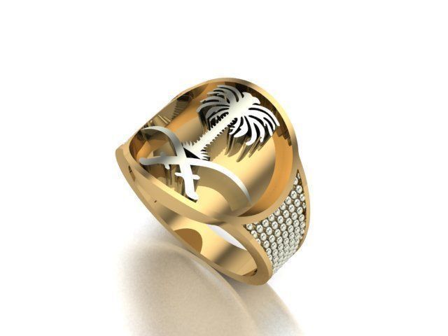 sintered men ring 3D print model