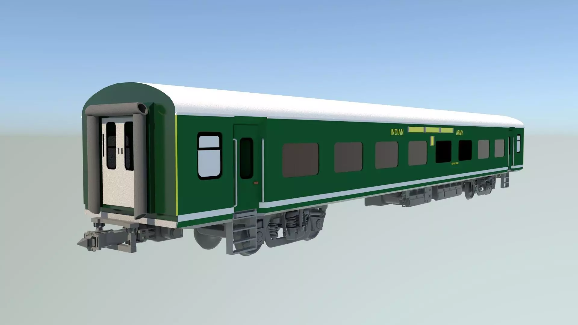 LHB Military Coach Free 3D model