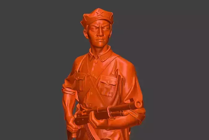 Military sculpture warrior  military battle war hero  soldier