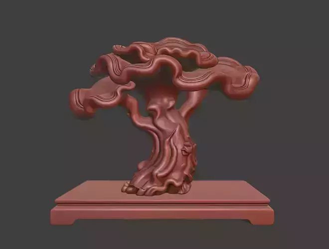 Ganoderma lucidum sculpture model 3D Ganoderma lucidum