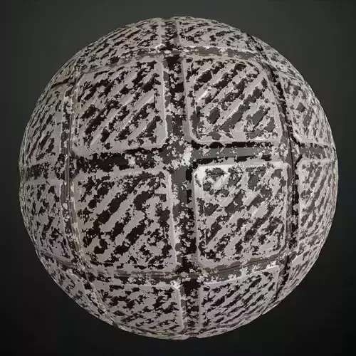 Sci-fi Perforated Teal Metal PBR Seamless