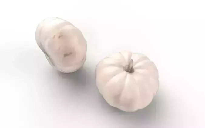 Pumpkin M01 Low-poly 3D model 6