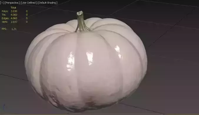 Pumpkin M01 Low-poly 3D model 3