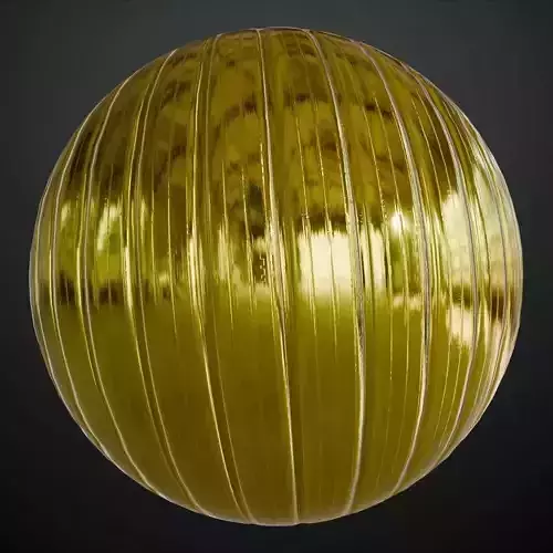 Clean Golden Corrugated Metal PBR Seamless