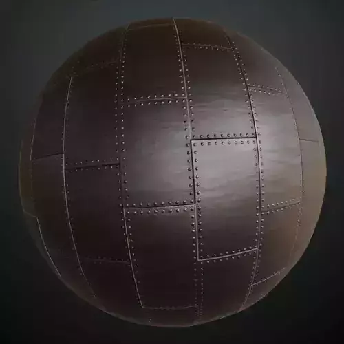 Dark Riveted Metal Panel Plate PBR Seamless
