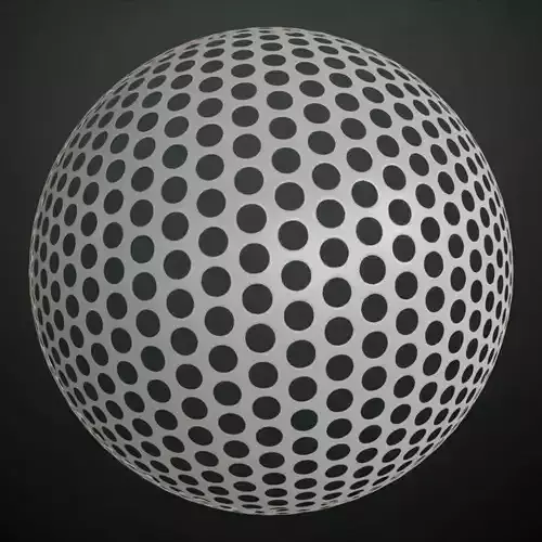 Clean White Perforated Metal PBR Seamless