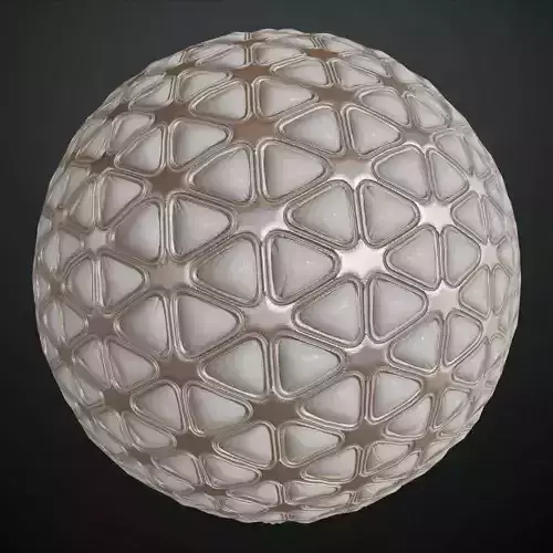 Clean White Sci-Fi Padded Wall PBR Seamless