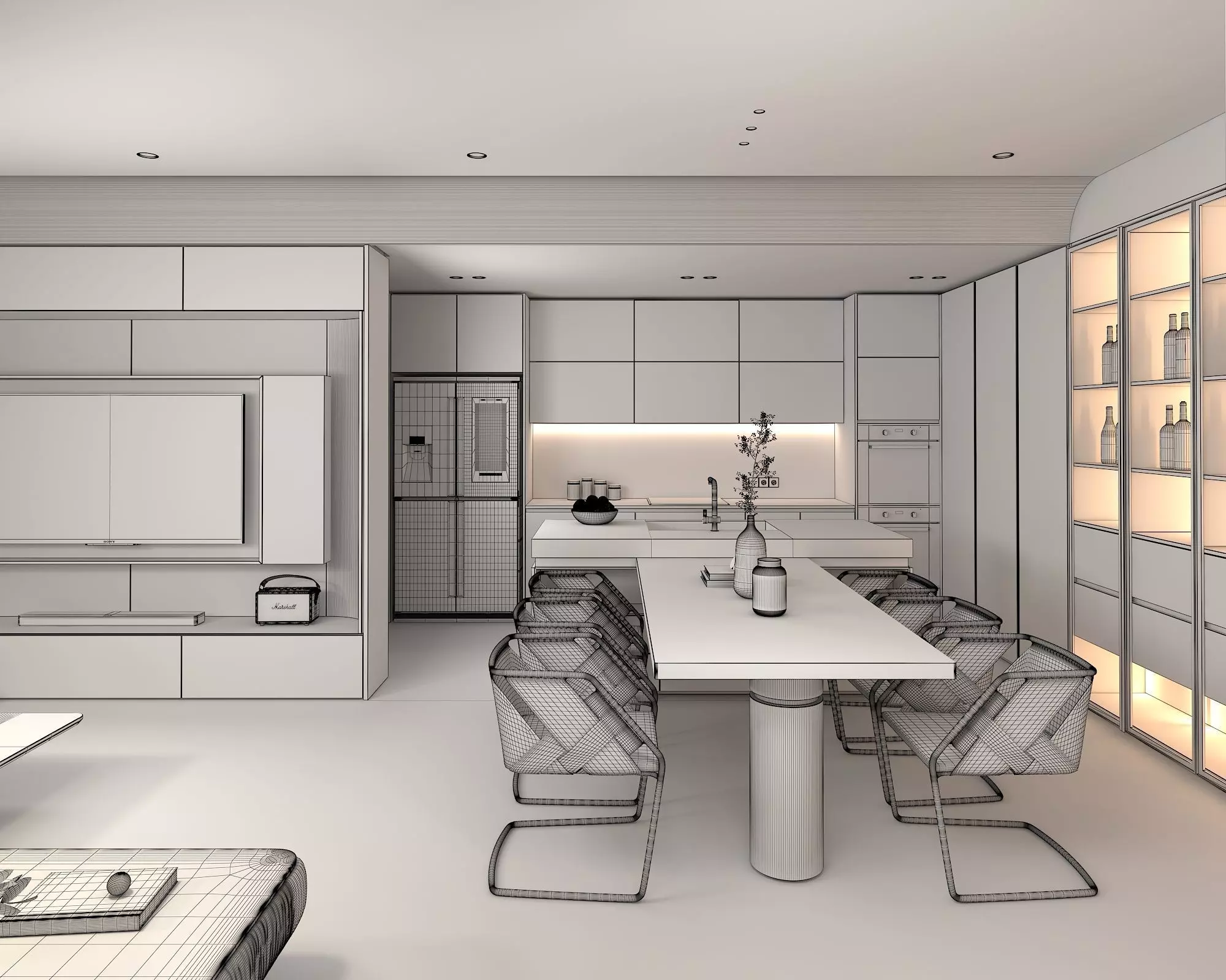 Apartment Interior 2 3D model_9