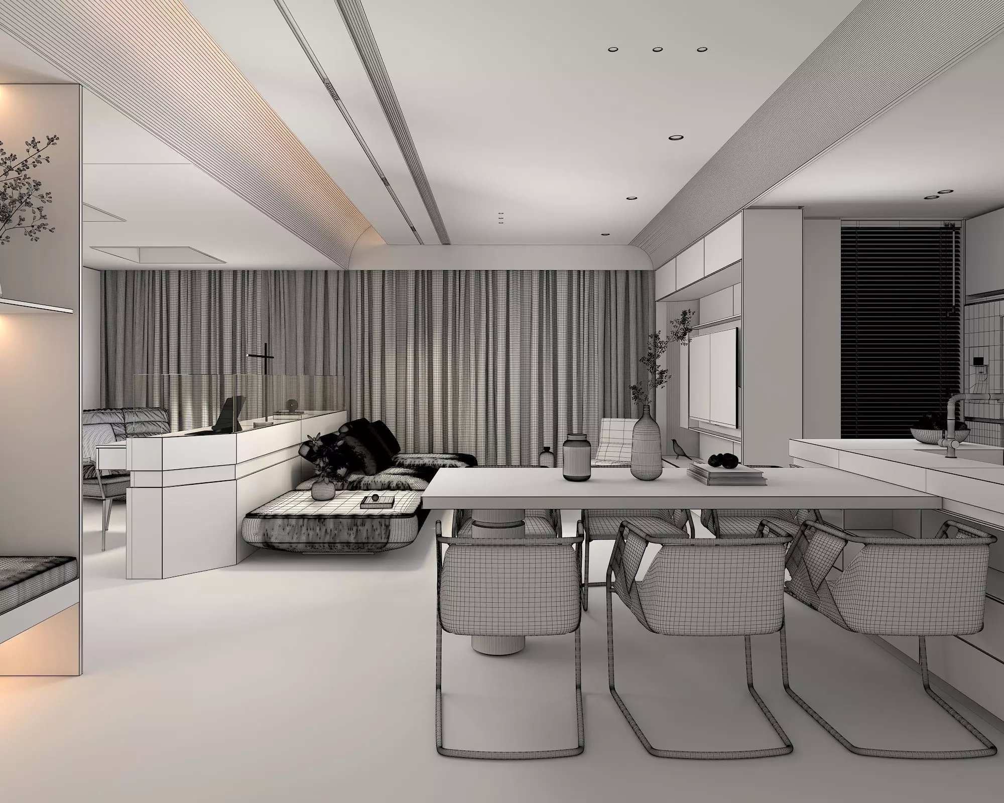 Apartment Interior 2 3D model_10