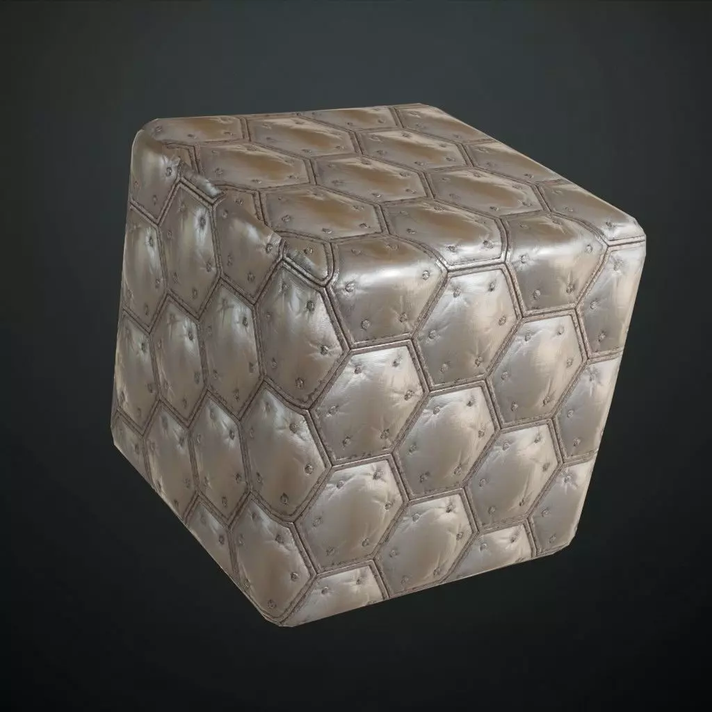 Clean White Sci-Fi Acoustic Wall PBR Seamless Texture_4