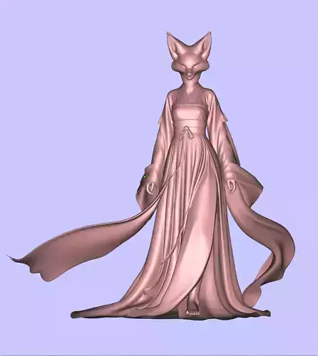 Chinese fox demon 3D print model