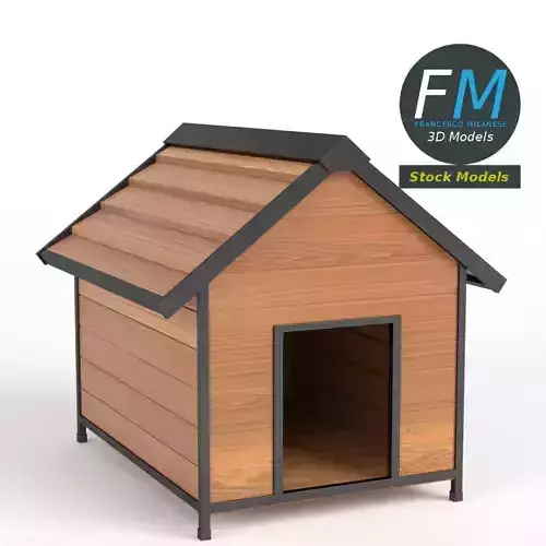 Doghouse wooden dog house