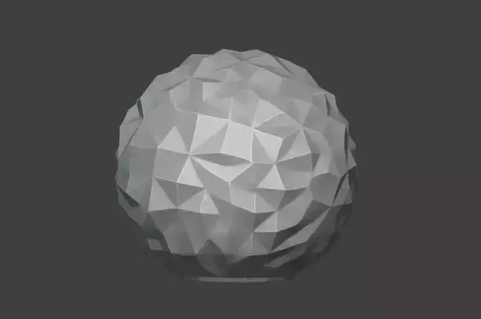 Diamond cross-section sphere 3D model