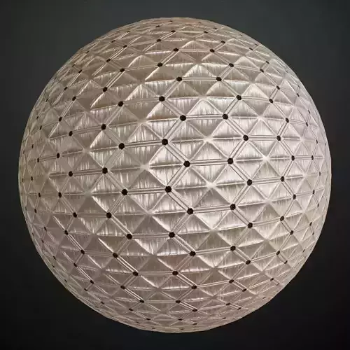 Beige Diamond Quilted Fabric Texture PBR Seamless