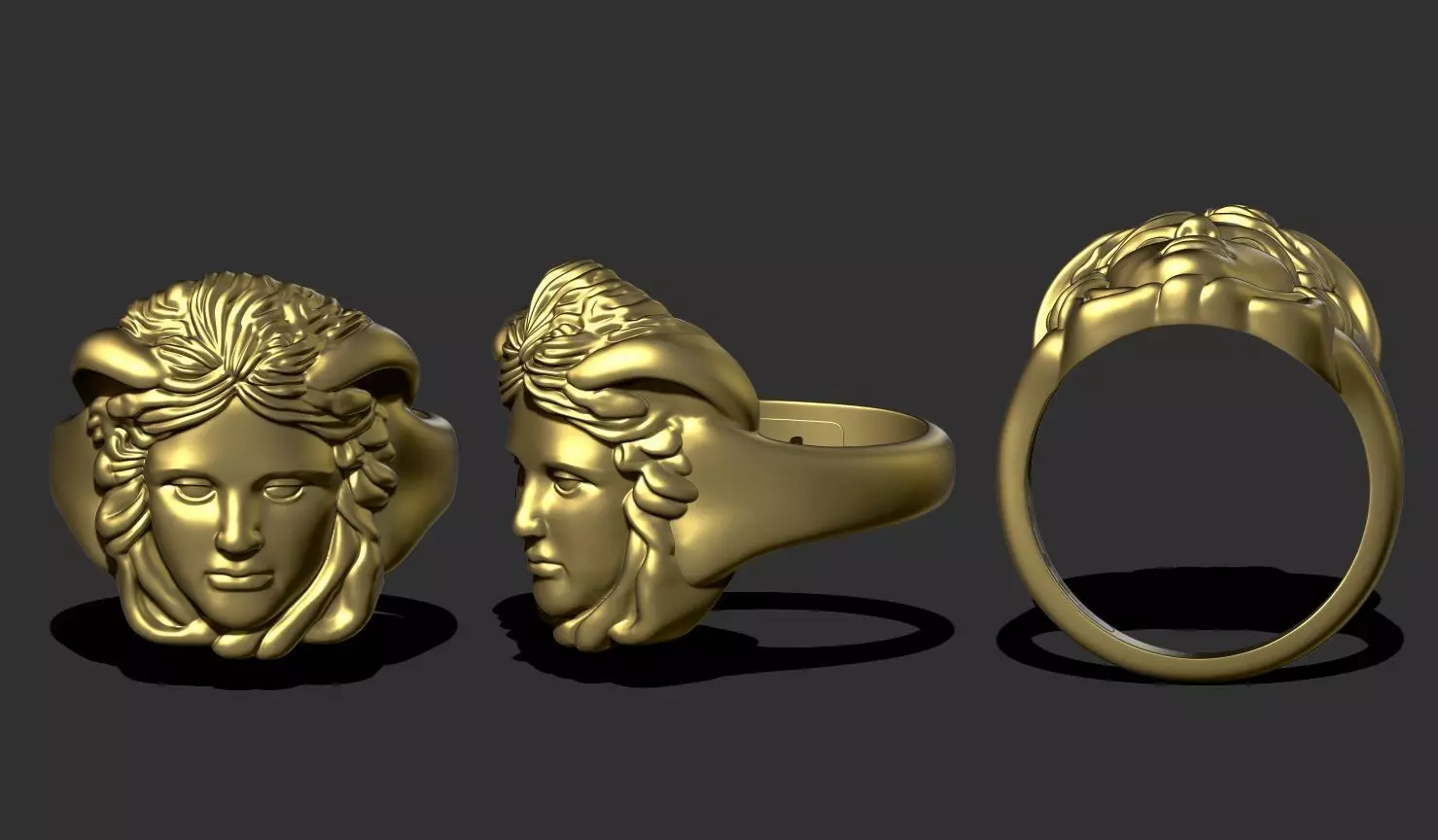 medusa ring 3D print model_0