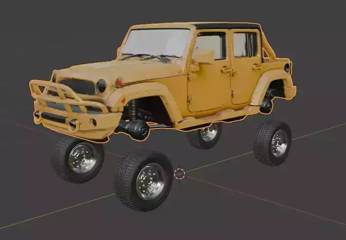 Jeep and Tyres are seperated