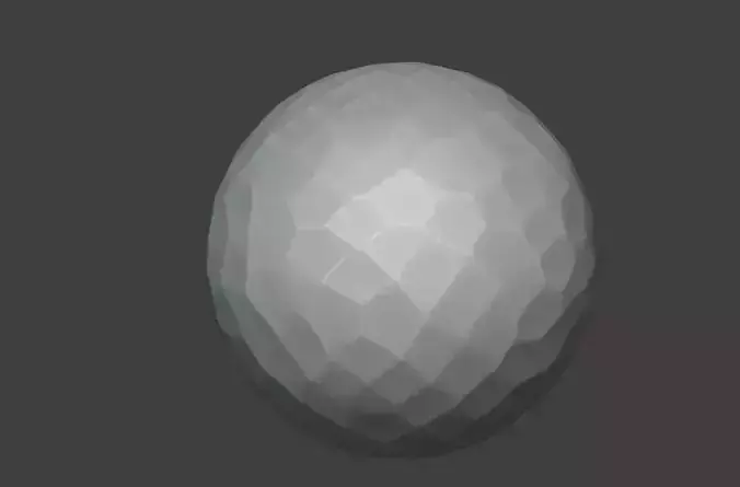 3D model of irregular diamond-cut sphere STL round carving beads