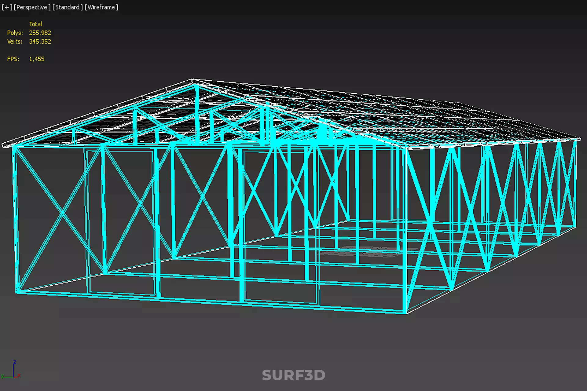 SOLAR POWERED GREENHOUSE HOTHOUSE GLASSHOUSE PLANT CROP GARDEN 3D model_23