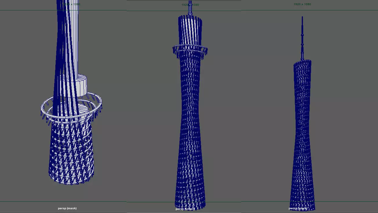 CantonTower 3D model_2
