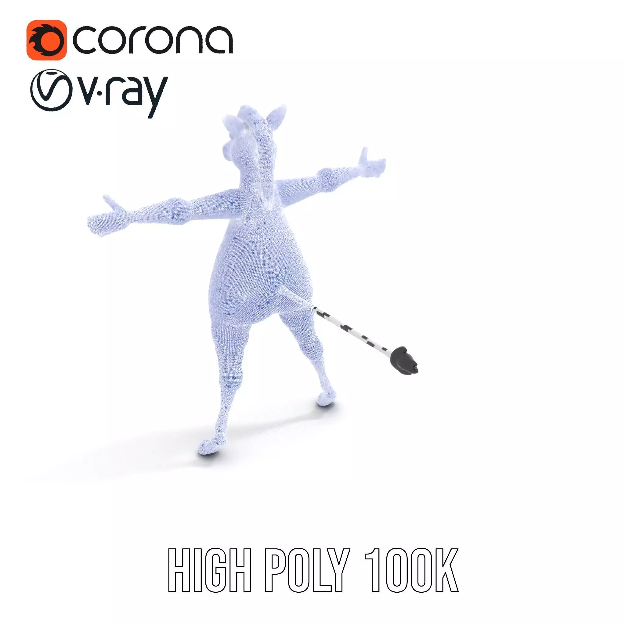 Zesty Zebra Character model pack Low-poly 3D model_16