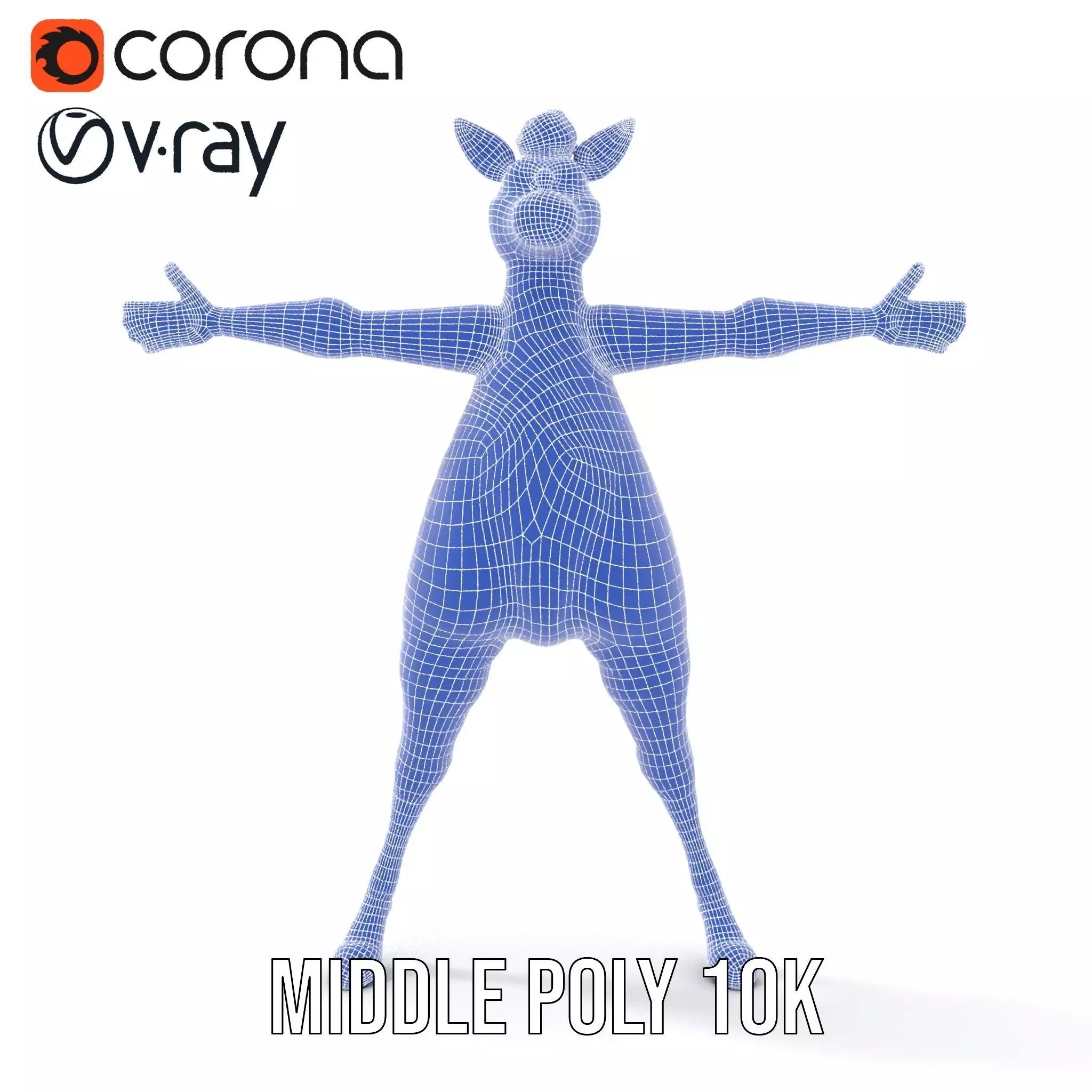 Zesty Zebra Character model pack Low-poly 3D model_26