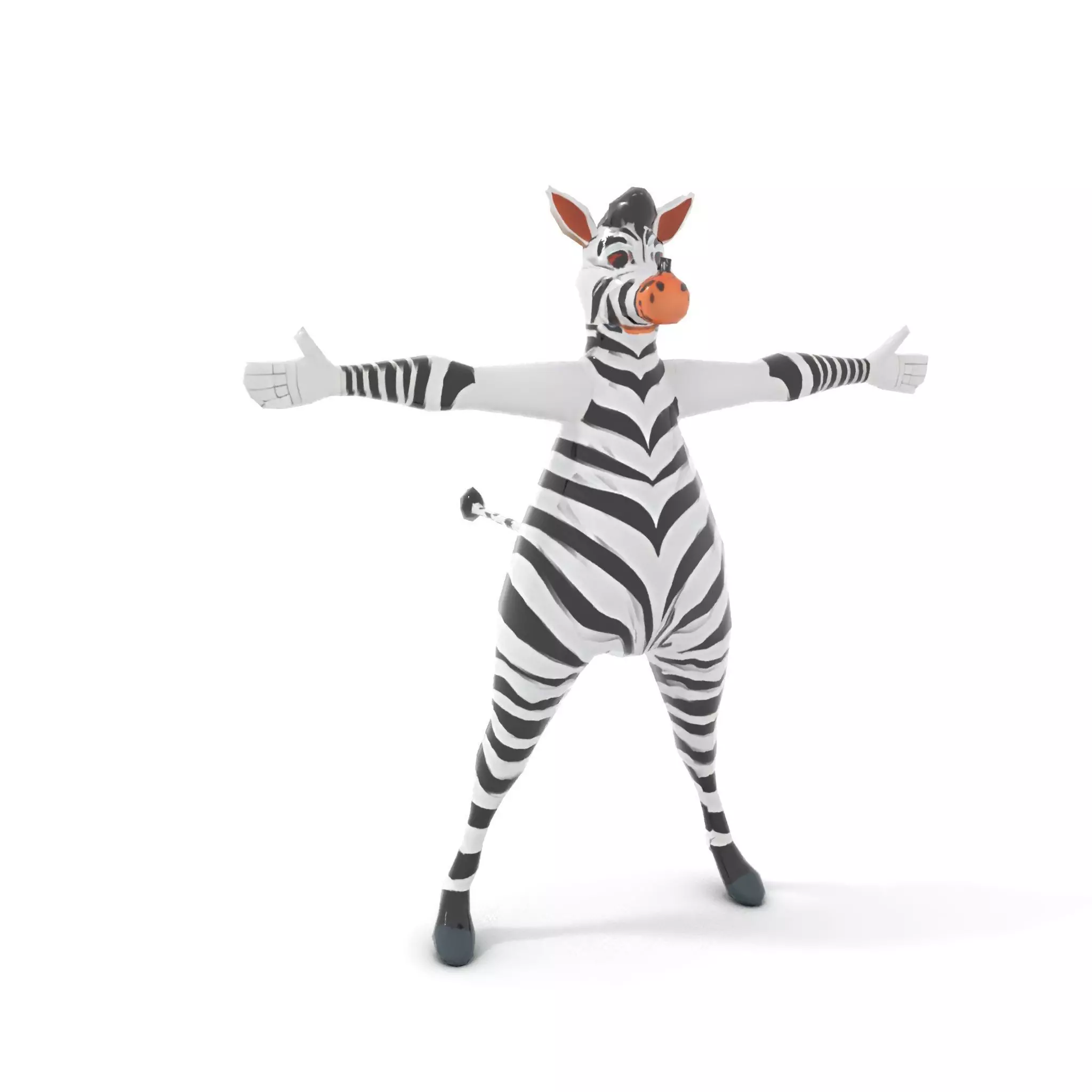Zesty Zebra Character model pack Low-poly 3D model_21