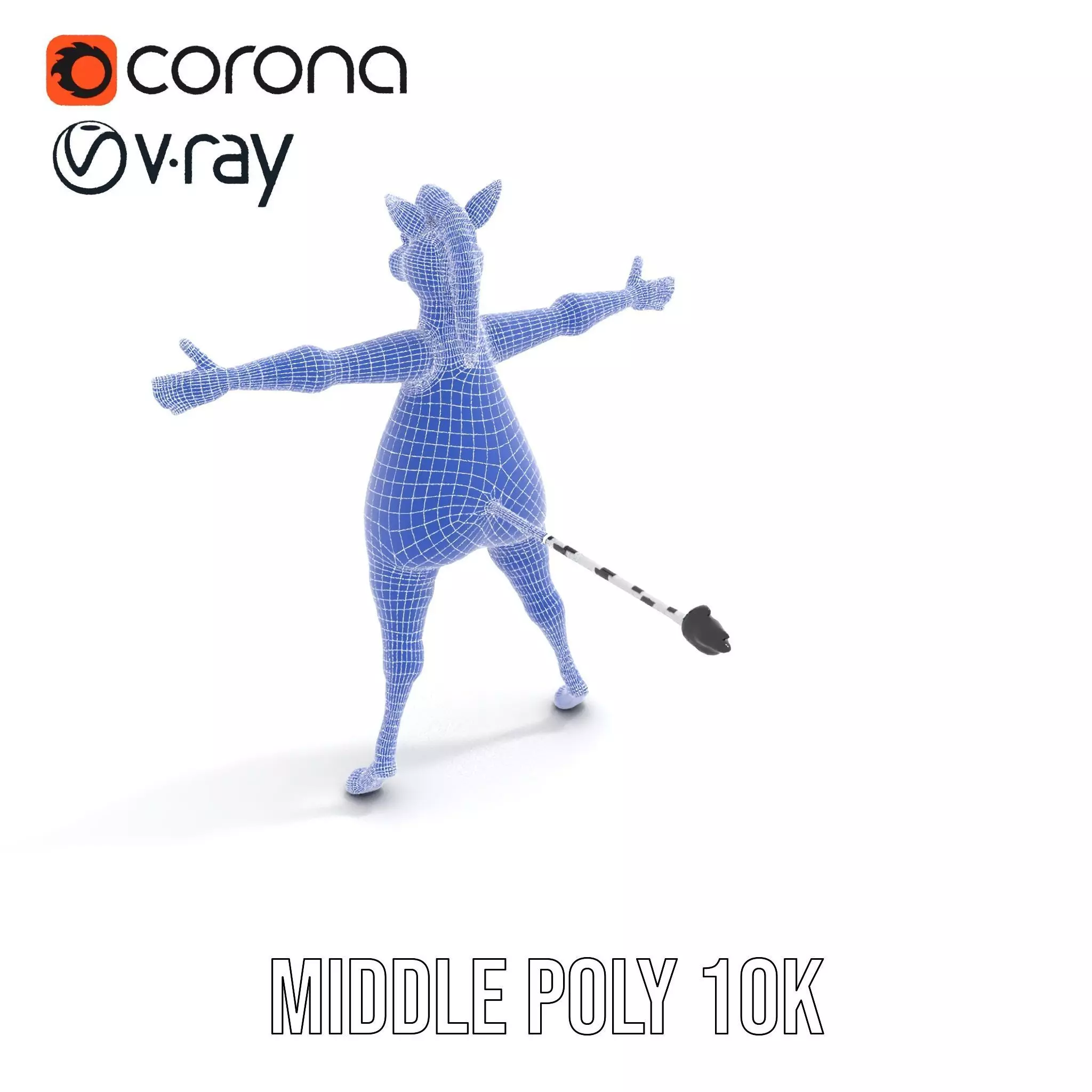 Zesty Zebra Character model pack Low-poly 3D model_17