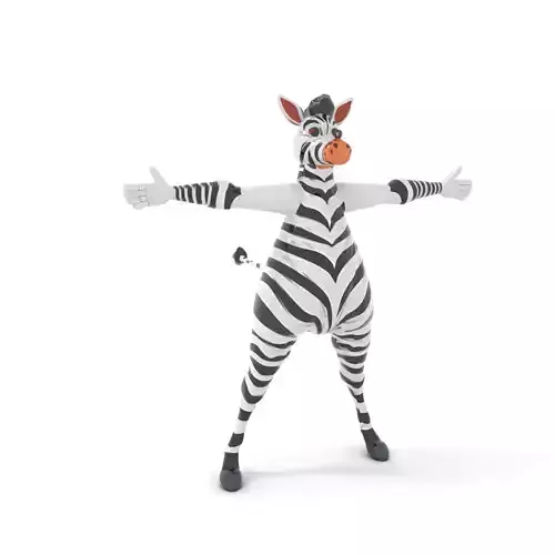 Zesty Zebra Character model pack Low-poly 3D model