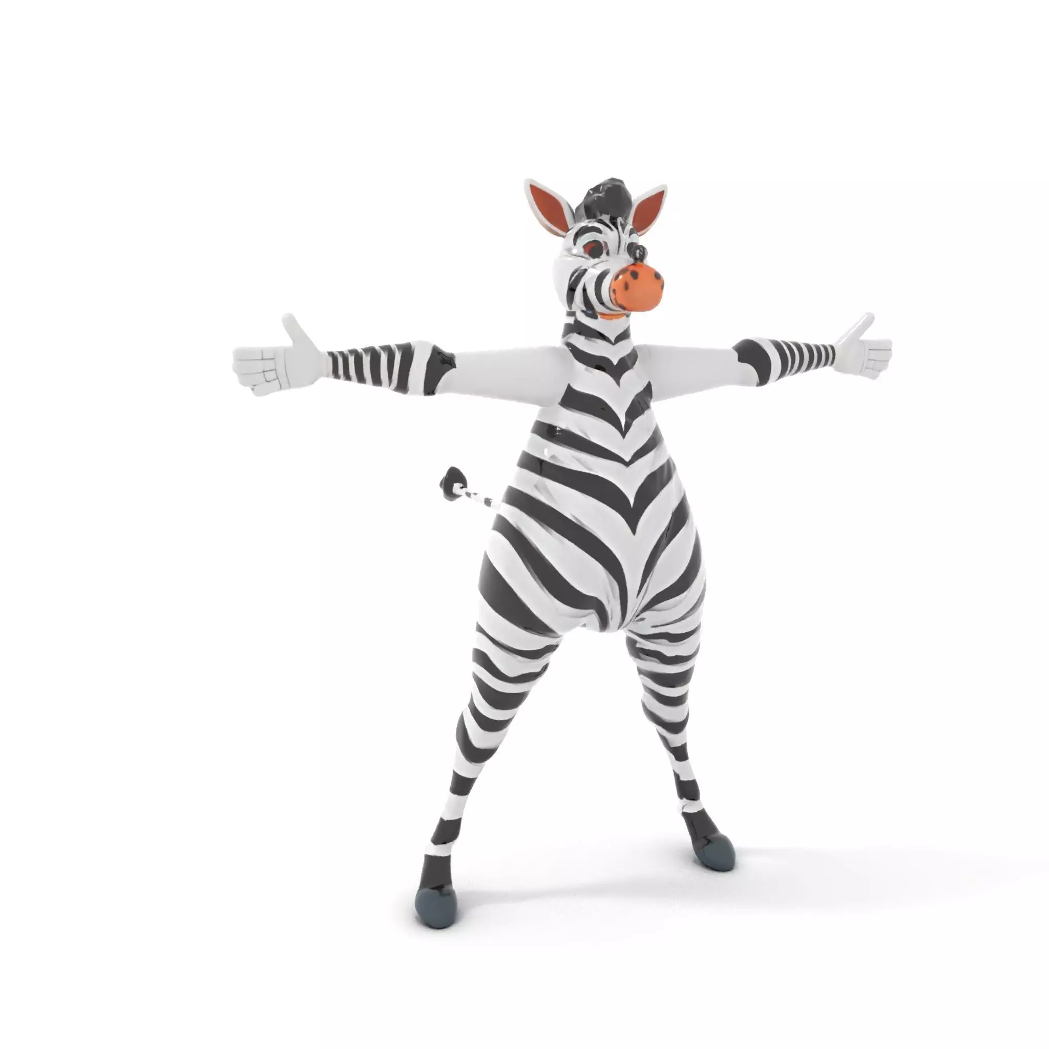 Zesty Zebra Character model pack Low-poly 3D model_0