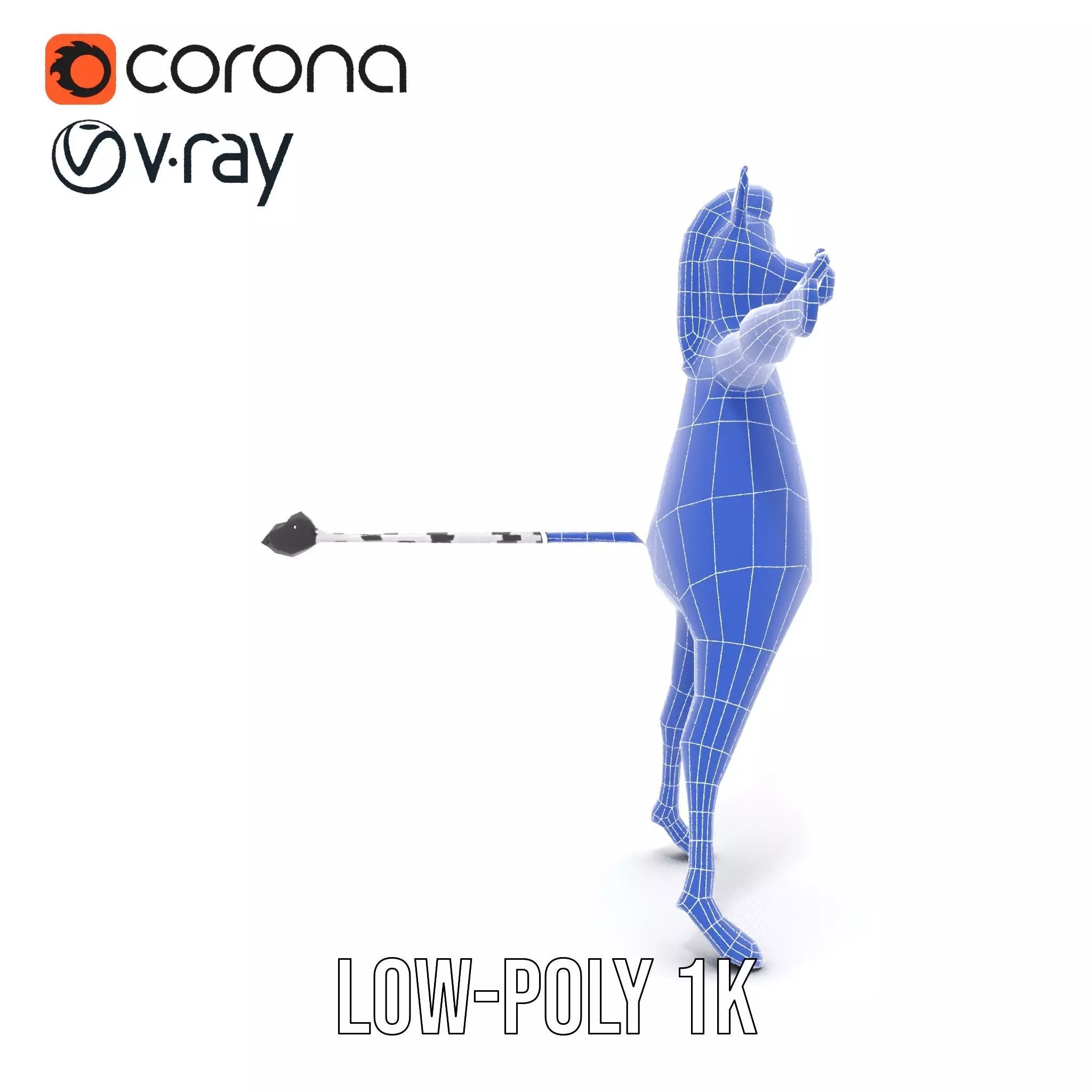 Zesty Zebra Character model pack Low-poly 3D model_30